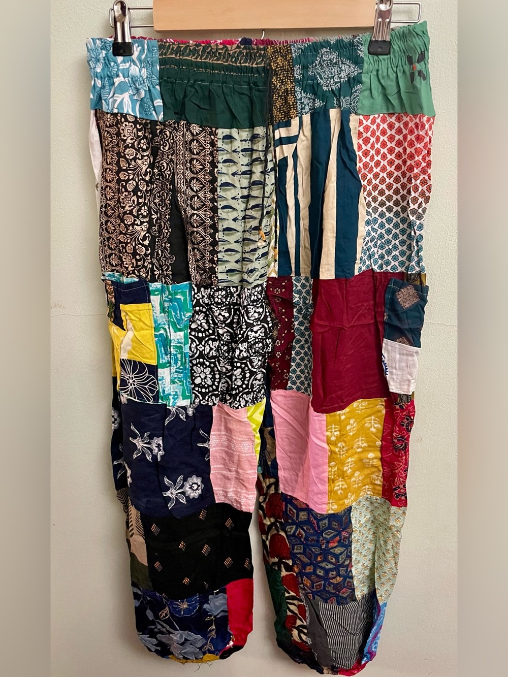 #2 Boho Patchwork Cotton Hippie Harem Pants